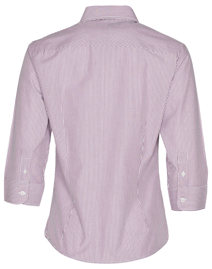 Benchmark M8233 Women's Balance Stripe 3/4 Sleeve Shirt