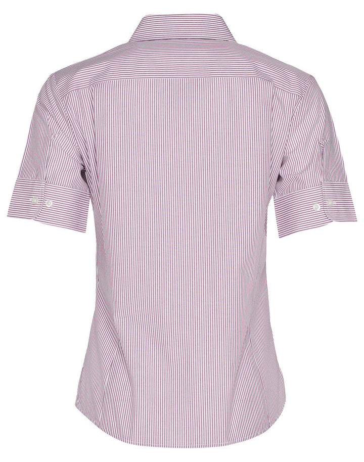 Benchmark M8234 Women's Balance Stripe Short Sleeve Shirt