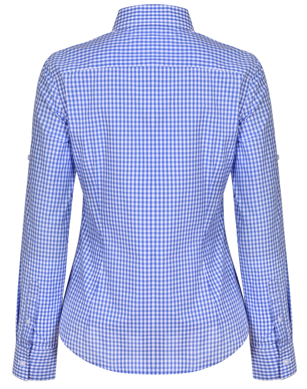 Benchmark M8300L Ladies' Gingham Check Long Sleeve Shirt