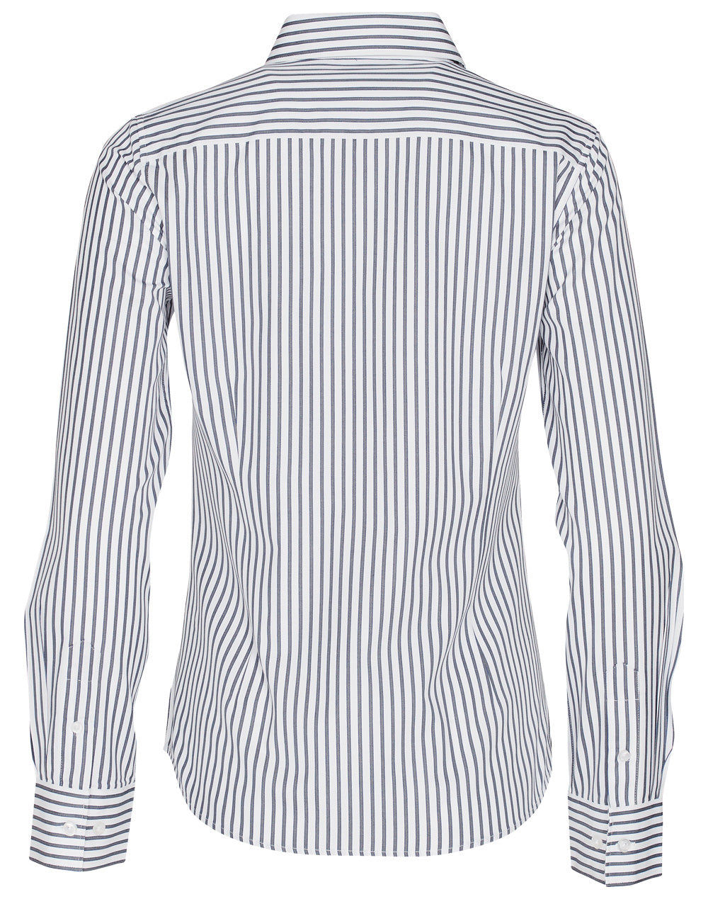 Benchmark M8310L Ladies' Executive Sateen Stripe Long Sleeve Shirt