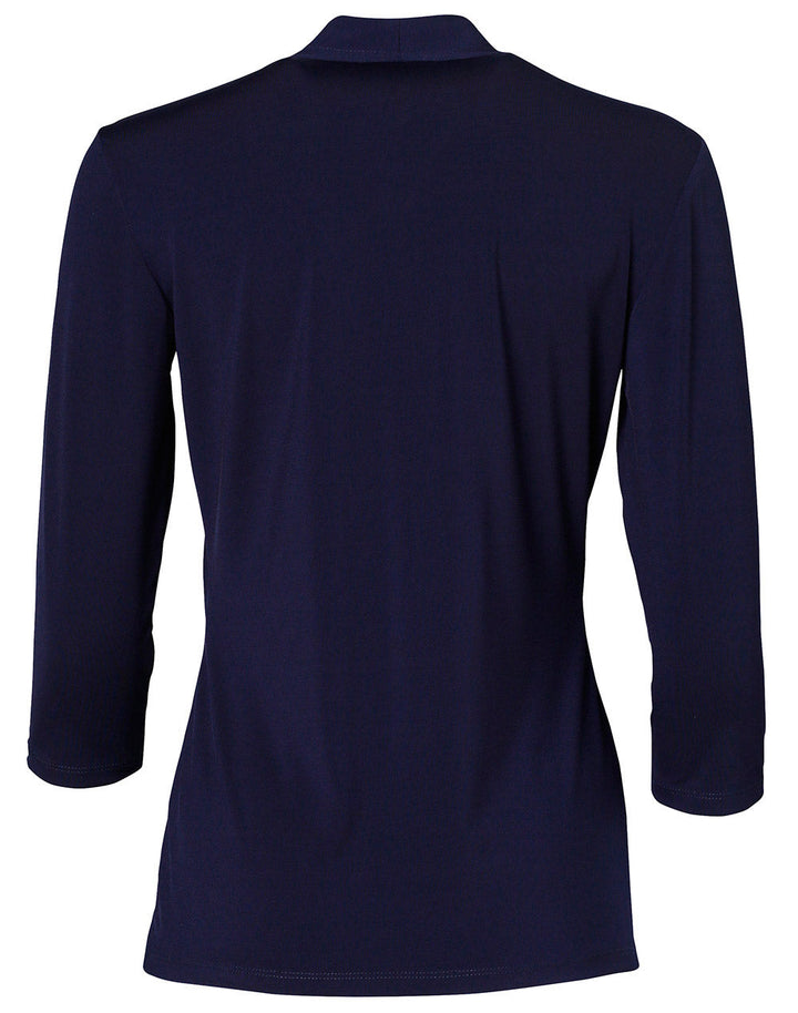 M8830 LADIES 3/4 SLEEVE STRETCH KNIT TOP ISABEL