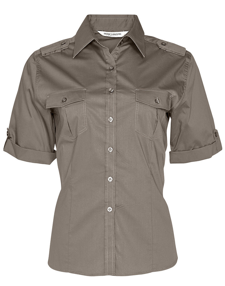 Benchmark M8911 Women's Short Sleeve Military Shirt