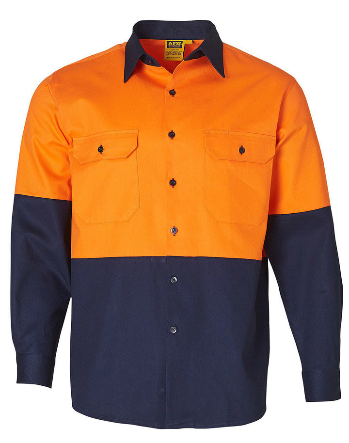 AIW SW54 COTTON DRILL SAFETY SHIRT