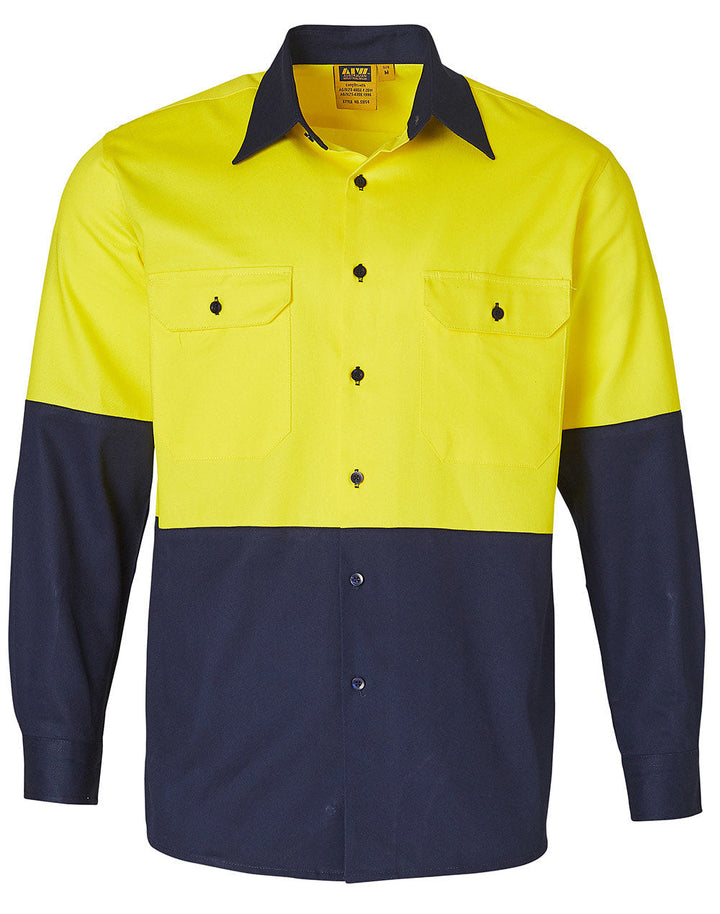 AIW SW54 COTTON DRILL SAFETY SHIRT