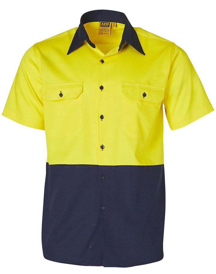 AIW SW53 COTTON DRILL SAFETY SHIRT
