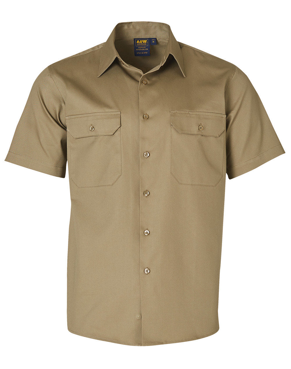 AIW WT03 Cotton Drill Short Sleeve Work Shirt