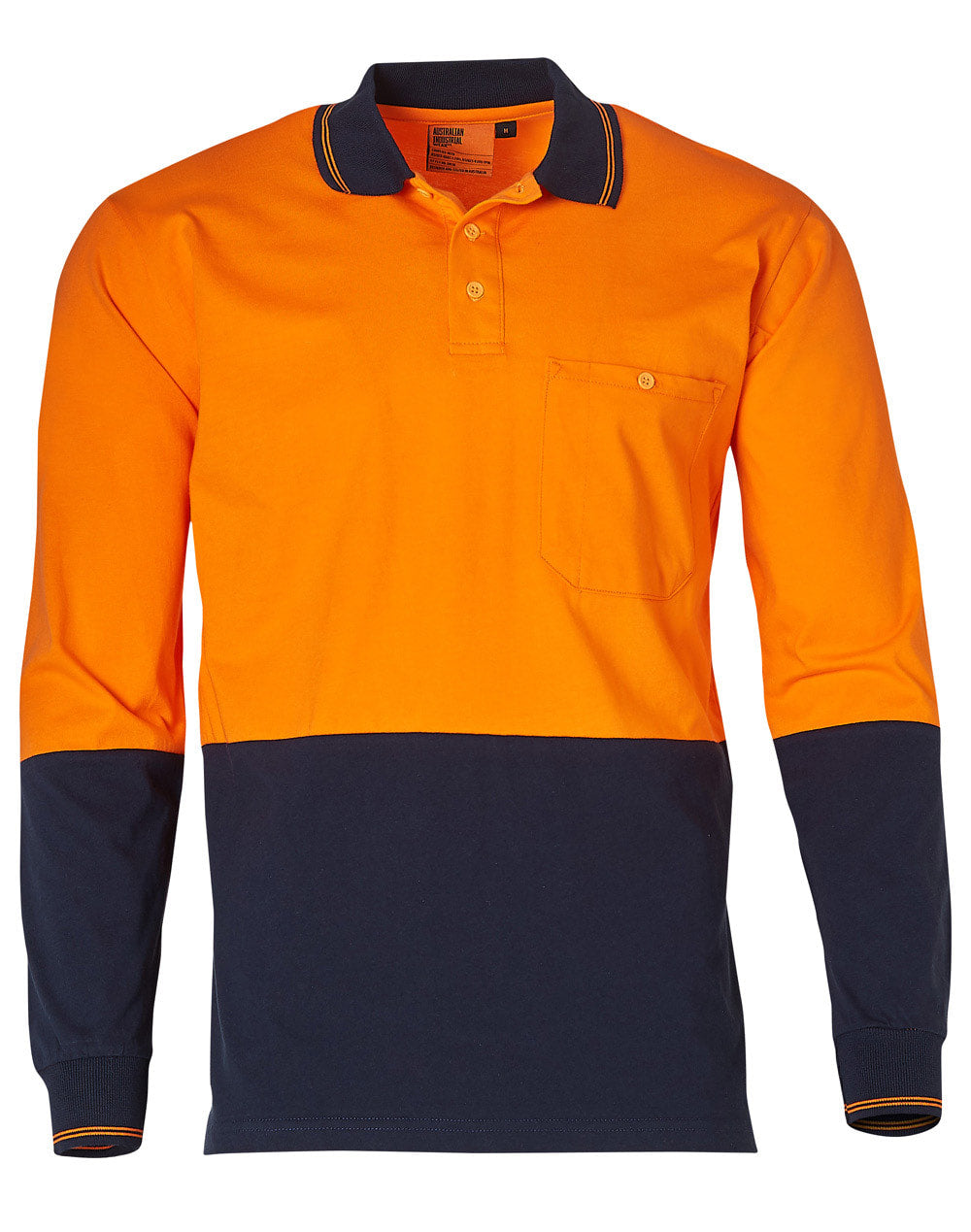 AIW SW36 Cotton Jersey two tone Long Sleeve Safety Polo