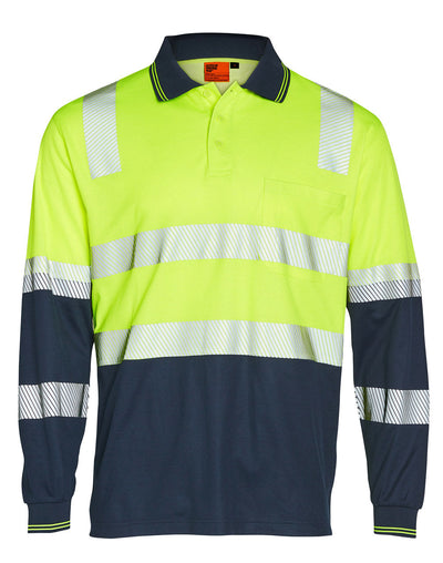 Winning Spirit Long Sleeve Unisex TRUEDRY® Segmented Safety Polo SW74