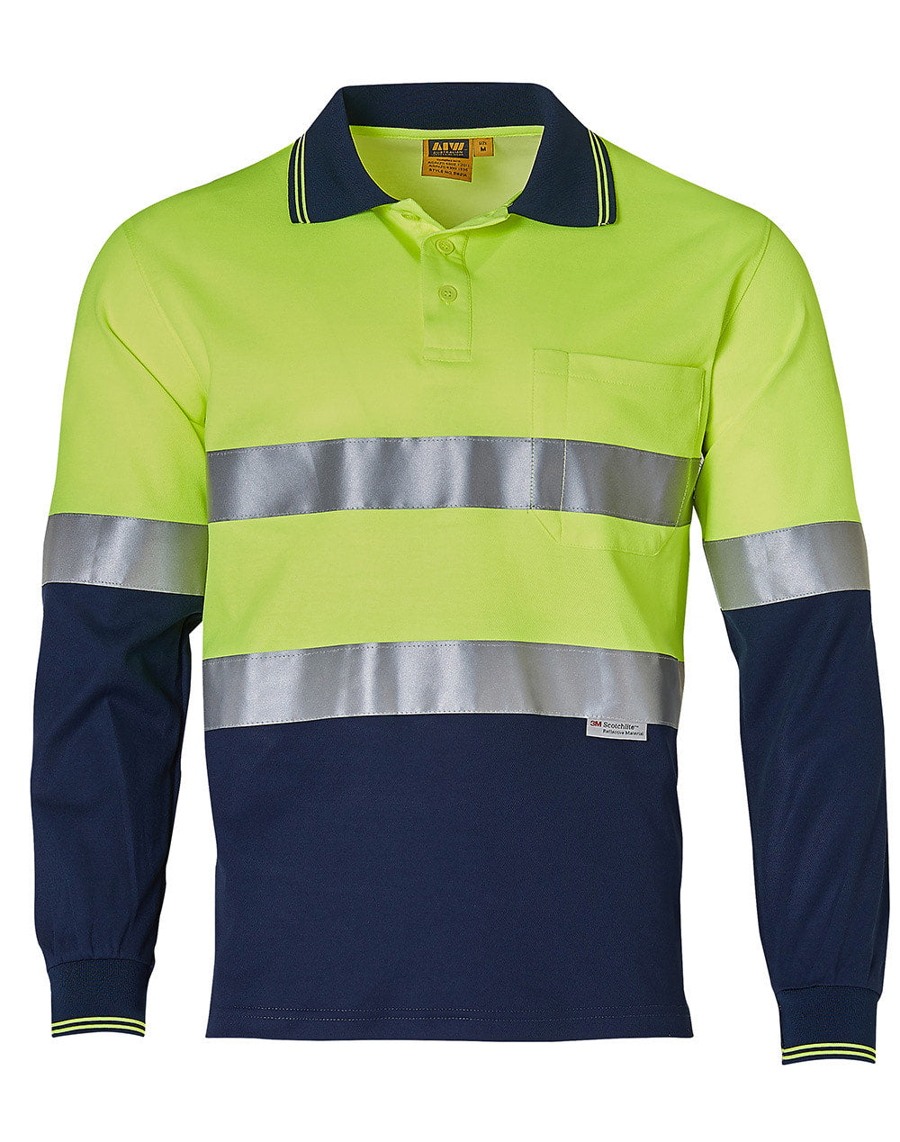 AIW SW21A LONG SLEEVE SAFETY POLO