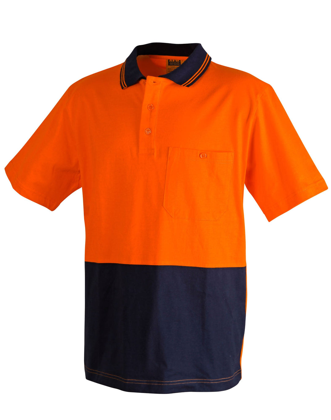 AIW SW35 Cotton Jersey Two Tone Safety Polo