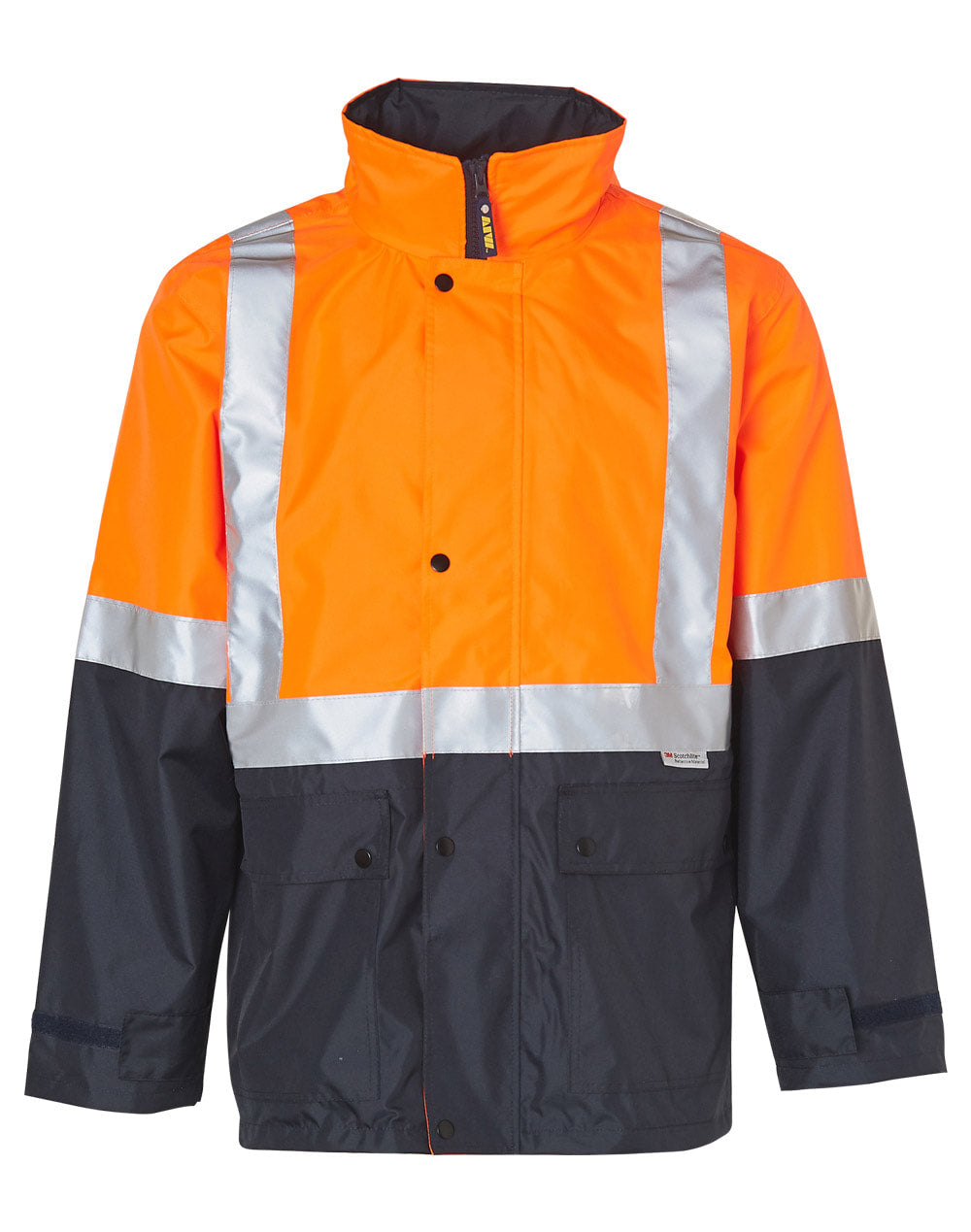AIW SW18A HI-VIS SAFETY JACKET WITH MESH LINING & 3M TAPES
