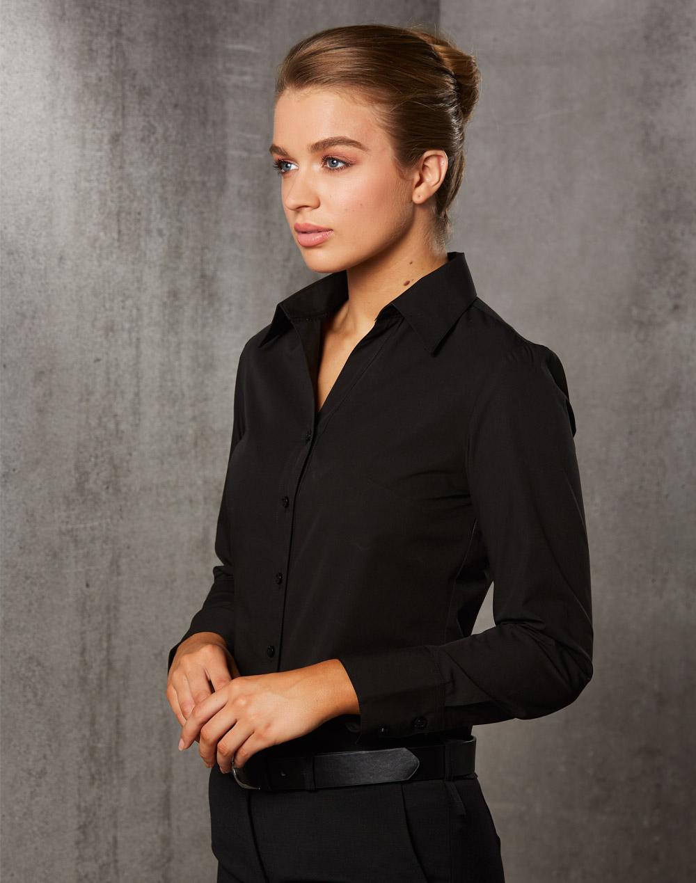 Benchmark M8002 Women's Nano Tech Long Sleeve Shirt