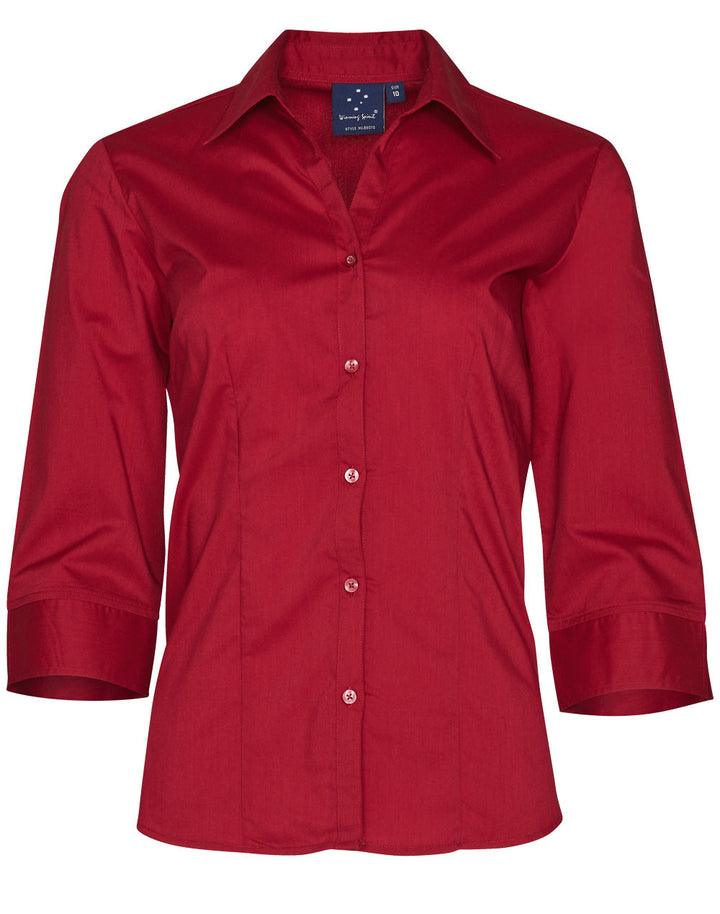 Benchmark BS07Q Women's Teflon Executive 3/4 Sleeve Shirt