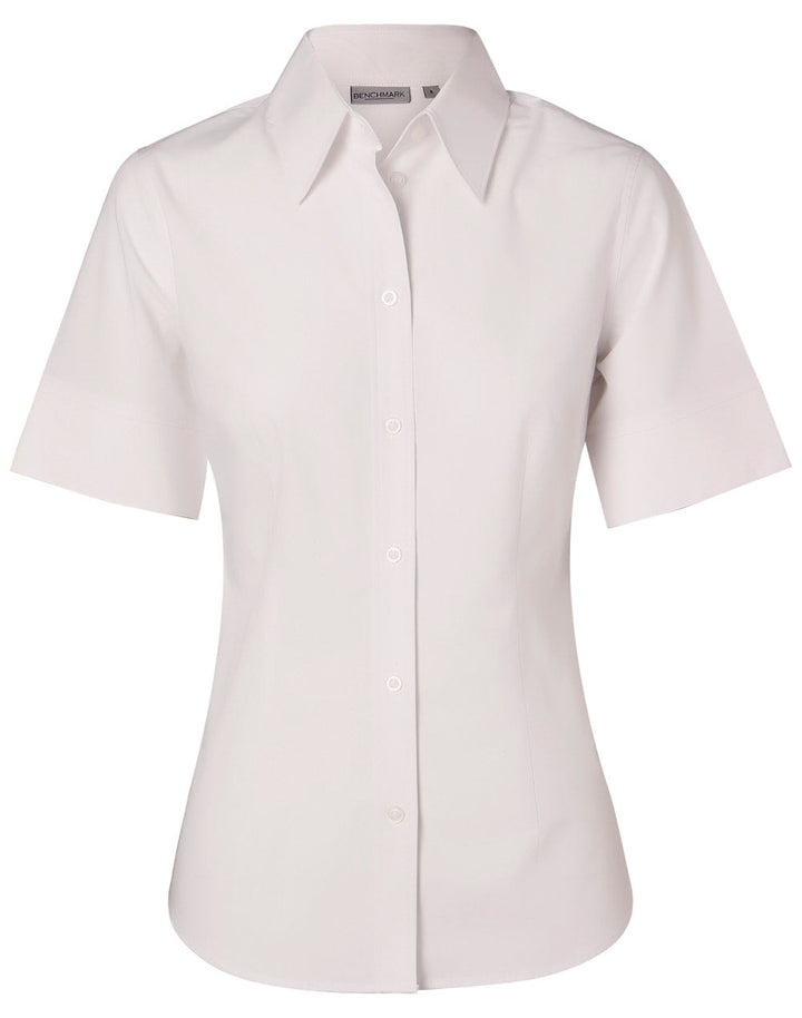 Benchmark M8020S Women's Cotton/Poly Stretch Sleeve Shirt
