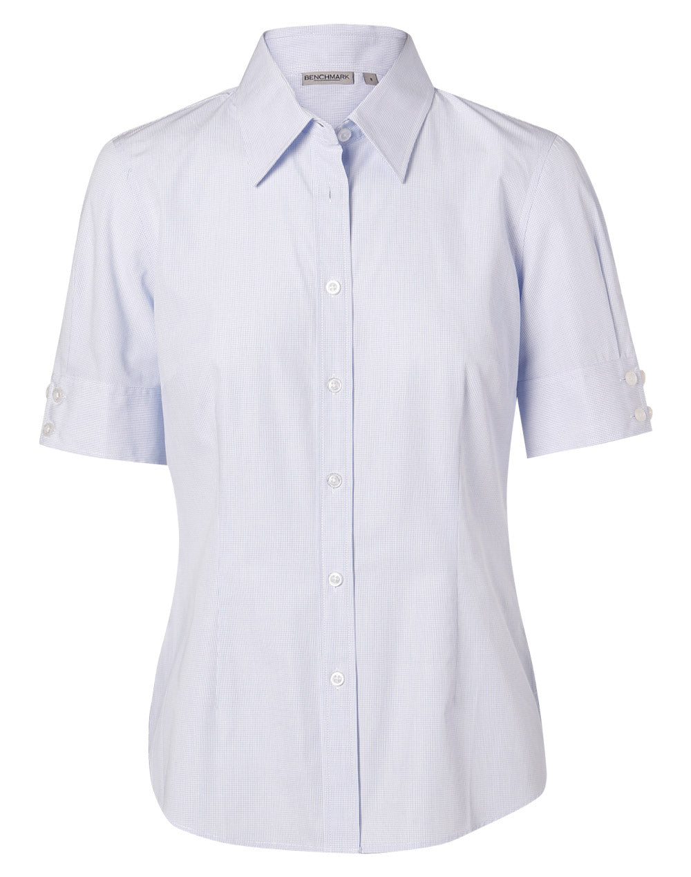 Benchmark M8360S Women's Mini Check Short Sleeve Shirt