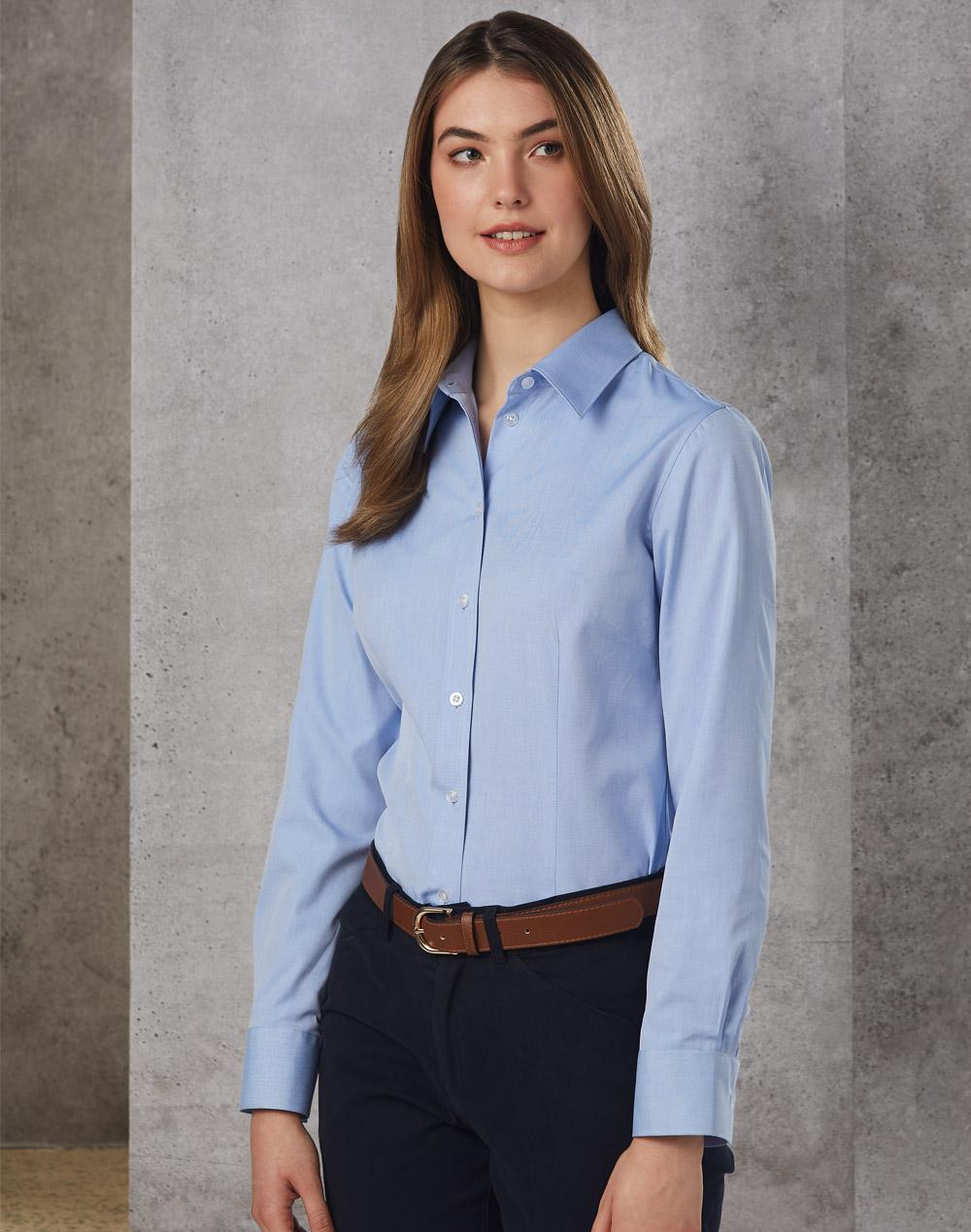 Benchmark M8360S Women's Mini Check Short Sleeve Shirt
