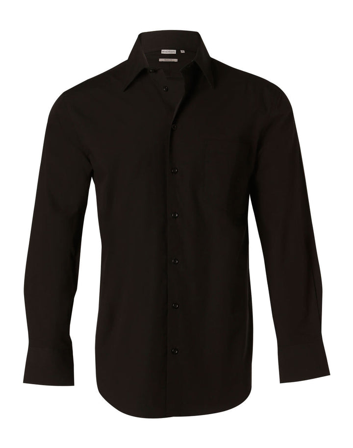Benchmark M7020L Men's Cotton/Poly Stretch Long Sheeve Shirt